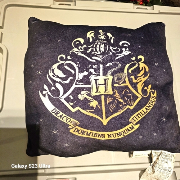Undercover Other - 🌺 3 for $28   Hogwarts Crest Pillow - Black and Gold